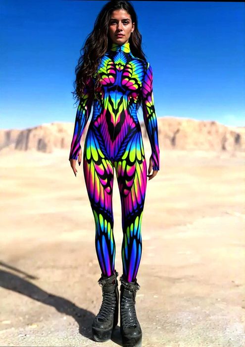 Costum Halloween fantezie colorat