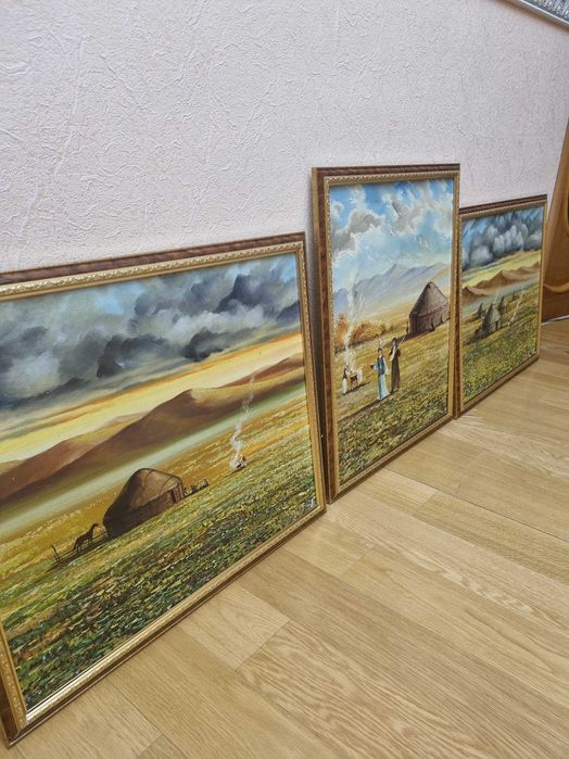 Этно картины, масло на холсте