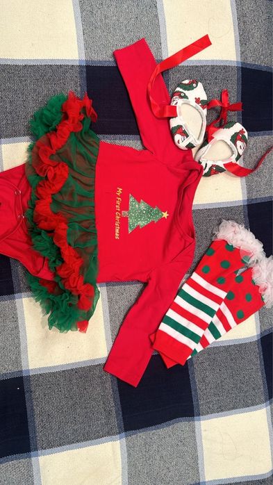 Новогодний костюм для девочки 6-9 мес