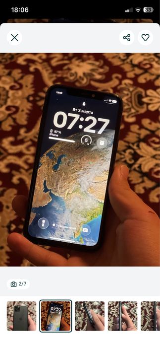 Iphone 11 pro 256gb obmen bugun ogam odamga 1700 ga beraman