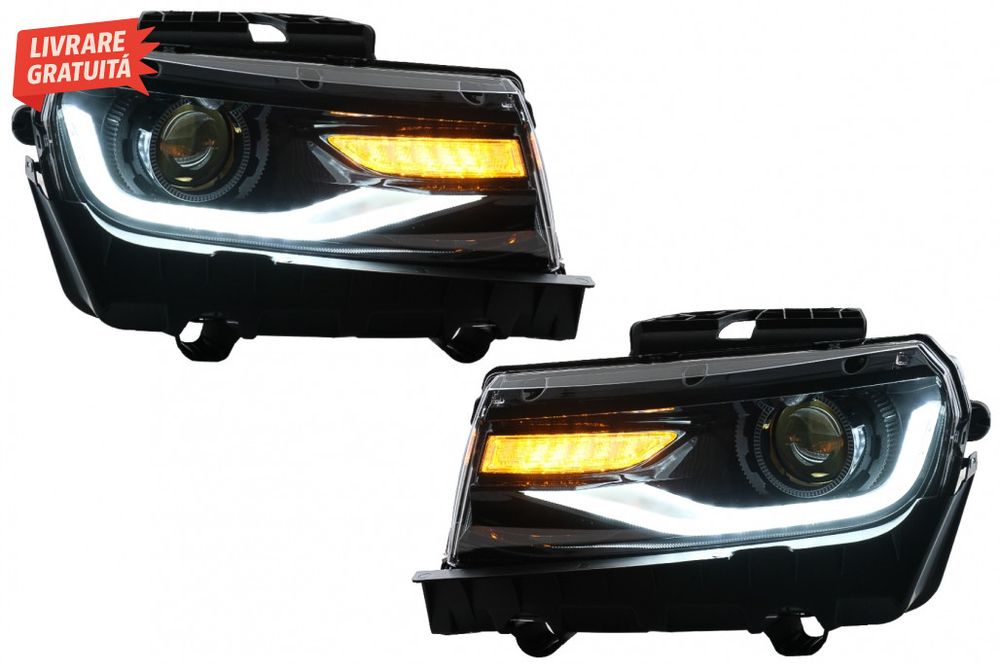 Faruri LED DRL Chevrolet Camaro (2014-2015) cu Semnal Dinamic Conversi