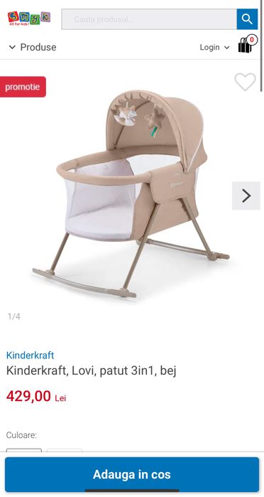 Patut Kinderkraft, Lovi, 3in1, bej