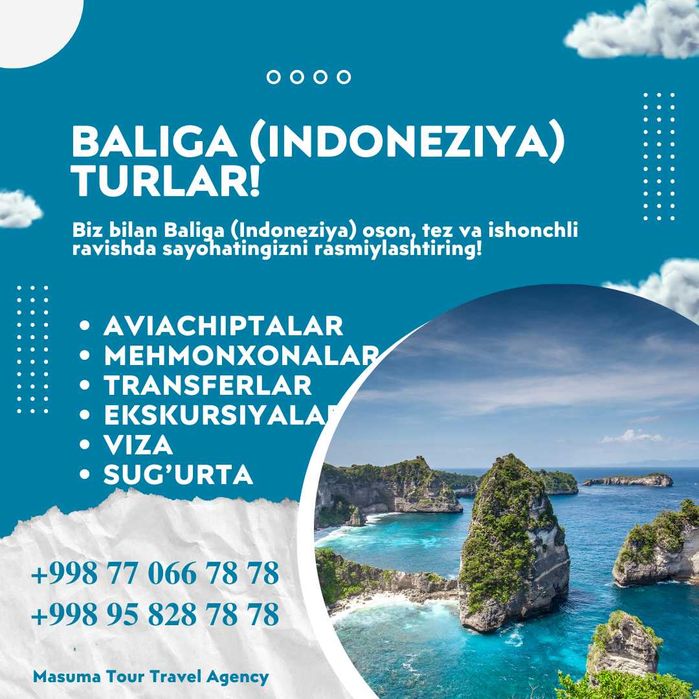 Baliga (Indoneziya) turlar! Ishonchli! Sifatli!