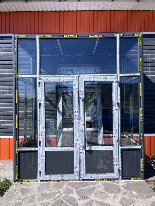 Пластик алюминий окно