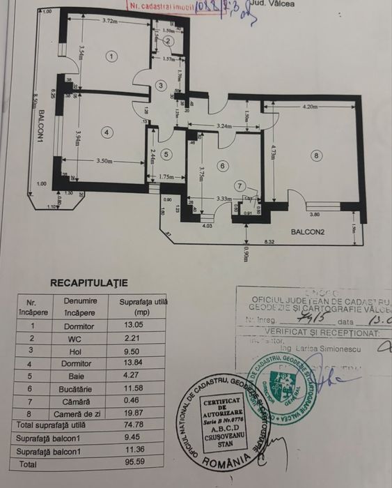 Apartament 3 camere Lenin Sud