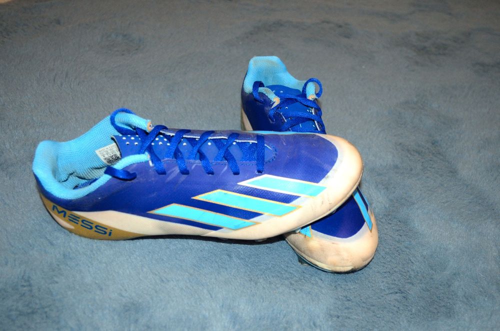 Ghete de fotbal albastre Adidas