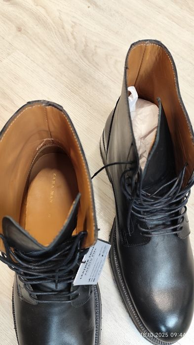 Мъжки боти от естествена кожа ZARA 44 номер