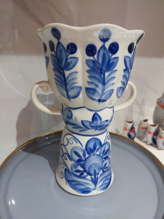 Ваза керамика, Гжель