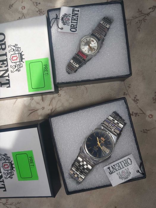 2 Ceasuri Orient editie gen feminin si masculin fullset (uzura minima)