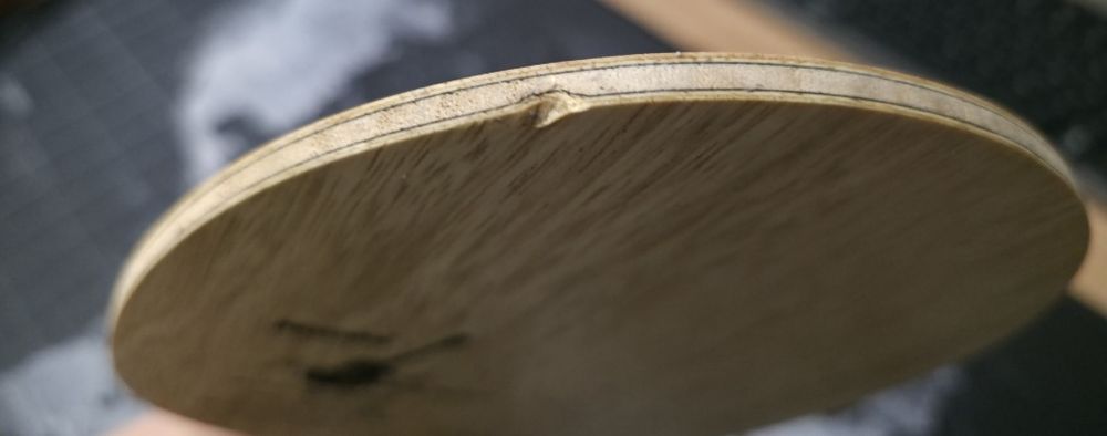 Nittaku Acoustic Carbon Inner FL (Large Handle - mâner mare)