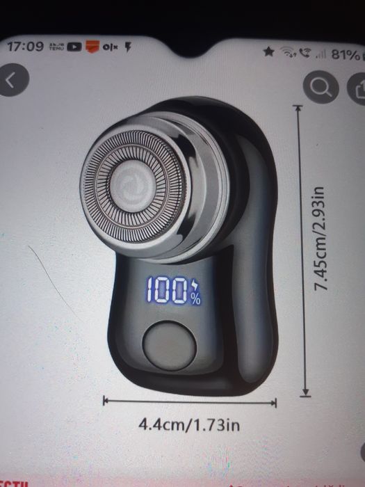 Vând un aparat de ras electric pt.bărbați cu afișaj digital 35 lei