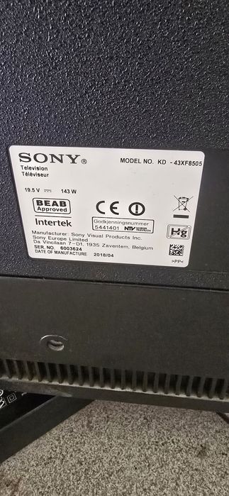 Телевизор Sony bravia 43 inch на части.