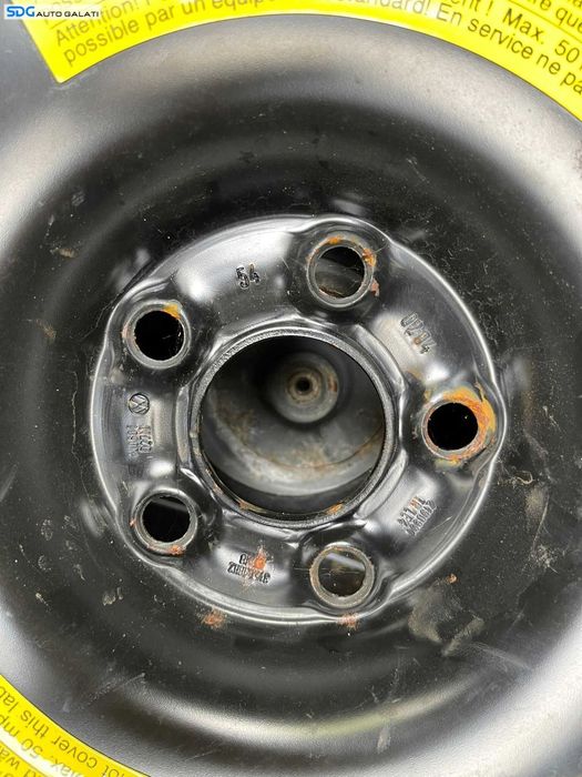 Roata Rezerva Slim 5x100 T125 70 18 R18 Seat Toledo 2 1999 - 2005 Cod 1J0801027M