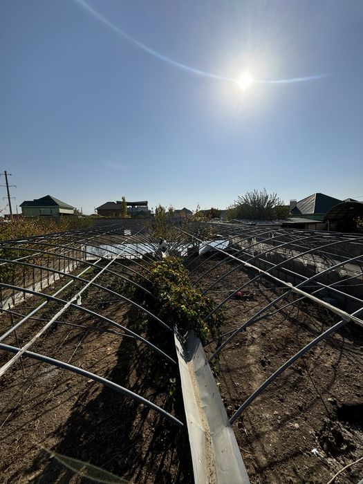 Теплица 2 төбе огородка