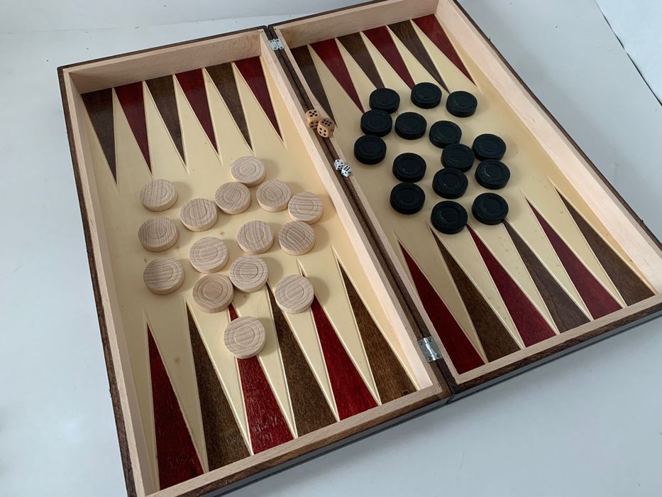 Joc sah si table 50x50 cm, negru cu alb