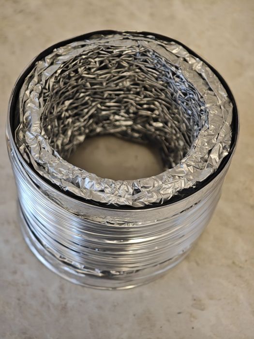 Воздуховод алюминиевый с переходником