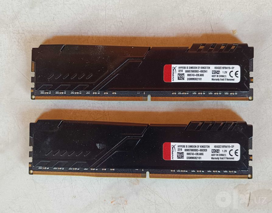 Продаётся DDR4 Kingston Fury HyperX 3200Mhz 16x2=32Gb