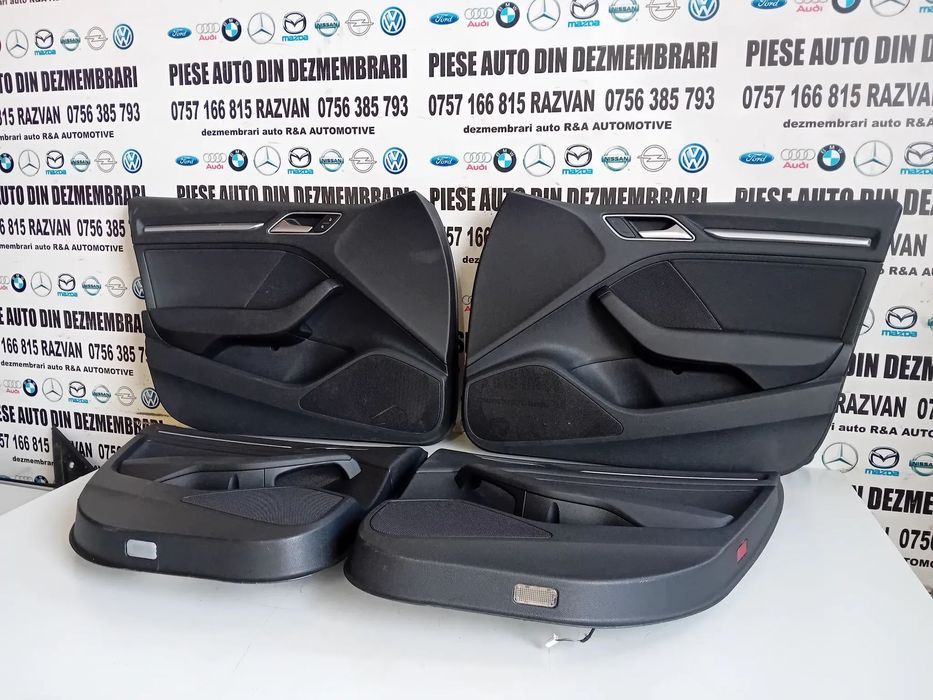 Fete Fata Tapiterie Usa Fata Spate Audi A3 8V Din Piele Volan Stanga An 2013-2020