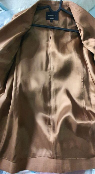 Пиджак лен Massimo dutti