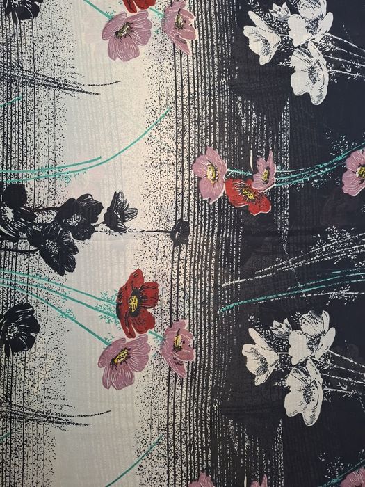 Отрец натуральной  ткани крепдешин