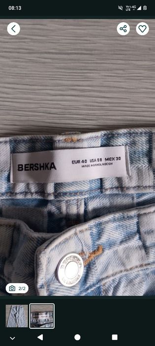 Blugi super Baggy Bershka marimea 40(L)