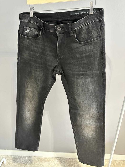 Blugi negri slim fit Armani Exchange W34L30