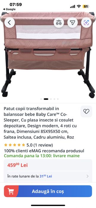 Patut copii transformabil in balansoar