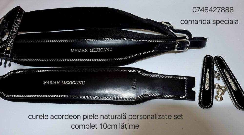 Curele acordeon piele naturală și catifea personalizate.. ..