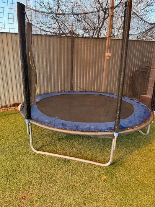 Синий Батут с Сеткой