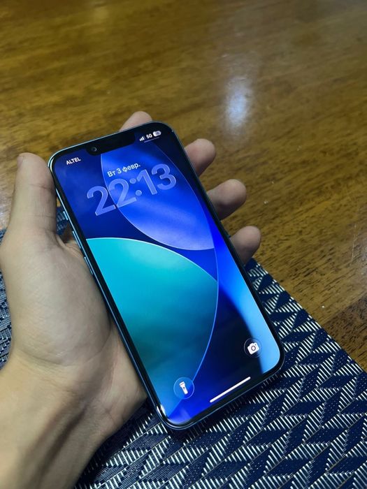 Обмен айфон 13 синий 128 гб