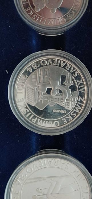 Сребърни монети Олимпийски игри Сараево 1984