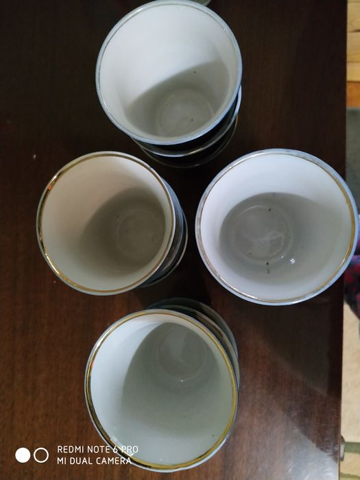 Стаканы синий кобальт.