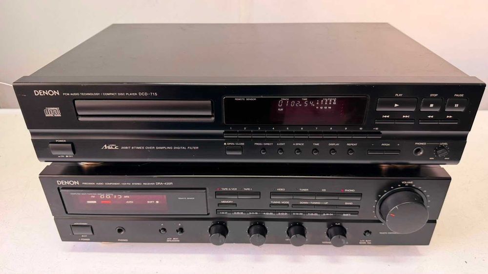 Amplituner DRA-435R si CD Player DCD-715 – Linie Audio Denon Gold-Feet Japan