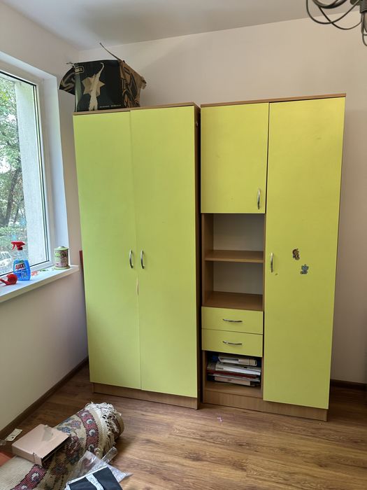 mobila copil dulapuri pal fronturi verzi