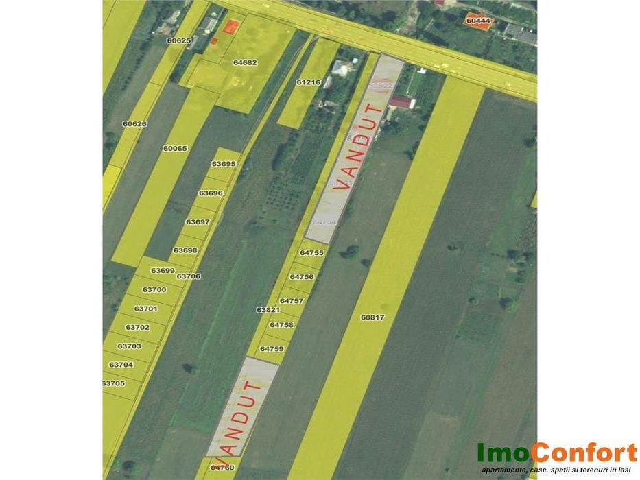 Loturi de teren intravilan in Podul Iloaiei cu acces din E85
