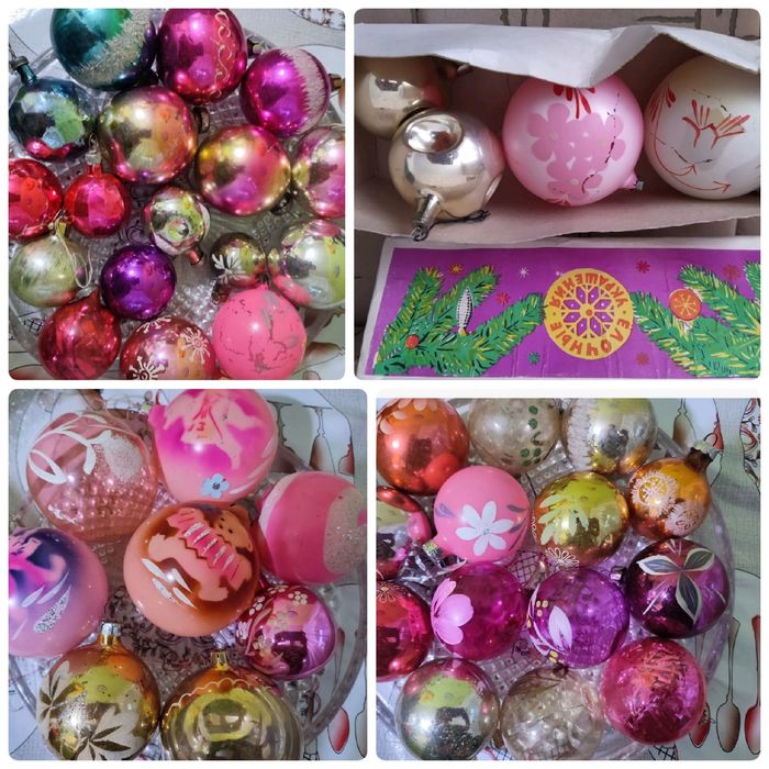 Шары на ёлку разнообразные