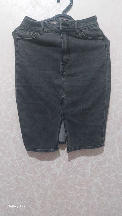 Юбка экокожаДжинсовая юбка, Новая из Европы