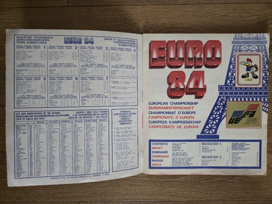 Album Panini Euro 84