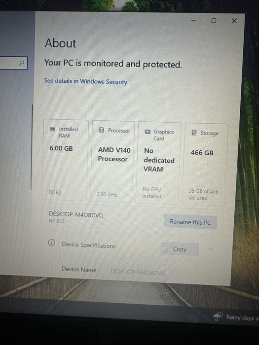 HP 625 Лаптоп 6GB RAM  500 HDD