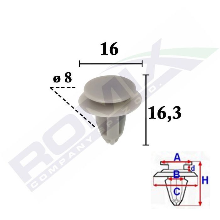 Set 10 bucati clips, Agrafa fixare bandouri Fiat Sedici 202014; Suzuki Swift, 192017; Baleno 192002; SX4, 202013, Vitara 192005, Wagon R+, 192008,