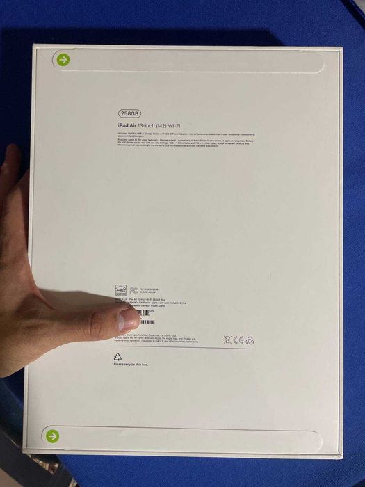 iPad Air 13-inch, M2, 256 gb, blue, Wi-Fi