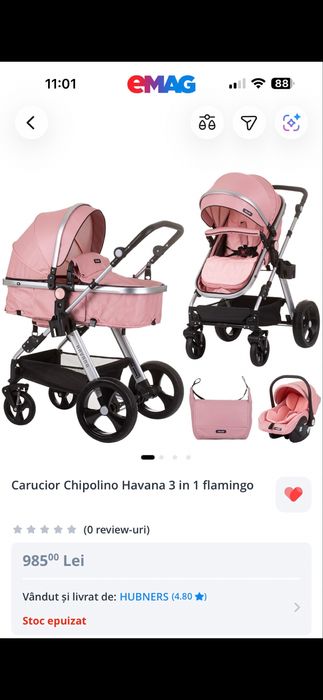 Carucior Chipolino Havana 3 in 1