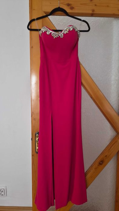 Rochie de petrecere roz lunga