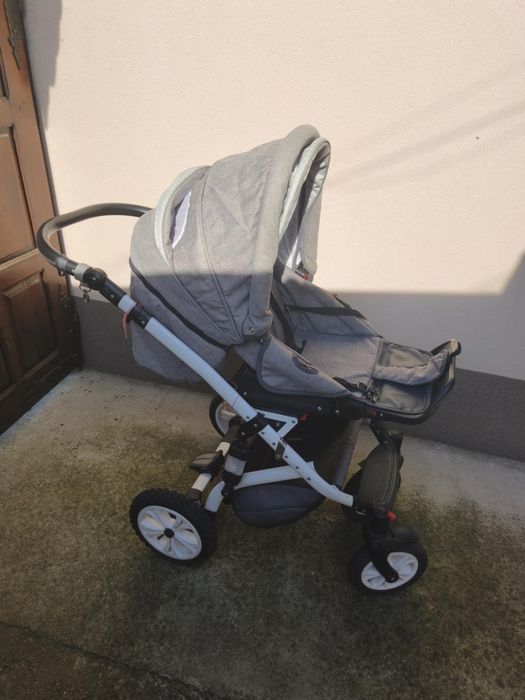 Комбинирана количка 3в1 LORELLI Premium POLAND MIA AIR LIGHT&DARK GREY