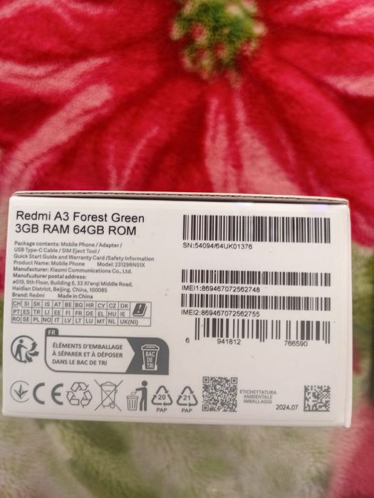 Xiaomi Redmi A3 Green