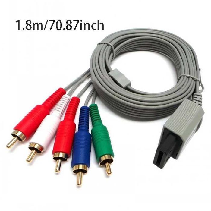 Cablu AV Audio Video Compozit pt consola Nintendo Wii pt TV vechi