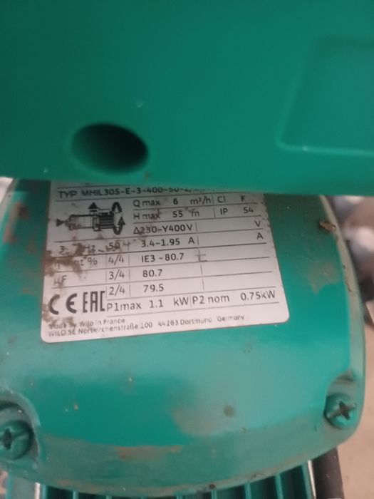 Pompa wilo 5 bari