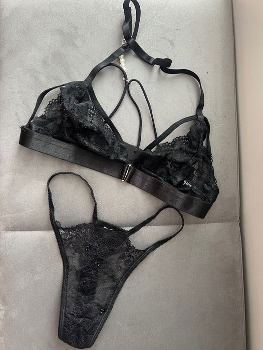 Set lenjerie intima dantela neagra