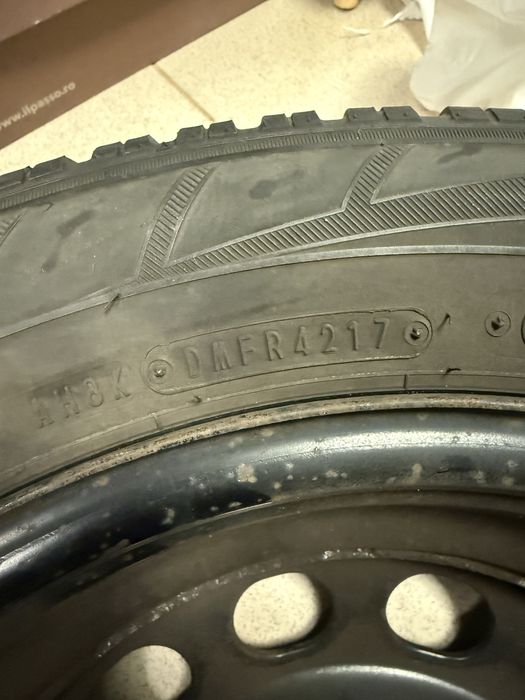 Set 4 Roți Iarnă 205/55 R16 – Jante Tablă + Anvelope Falken (DOT 2017)