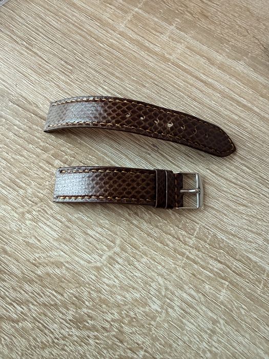 Curea de ceas din piele de piton hand made!